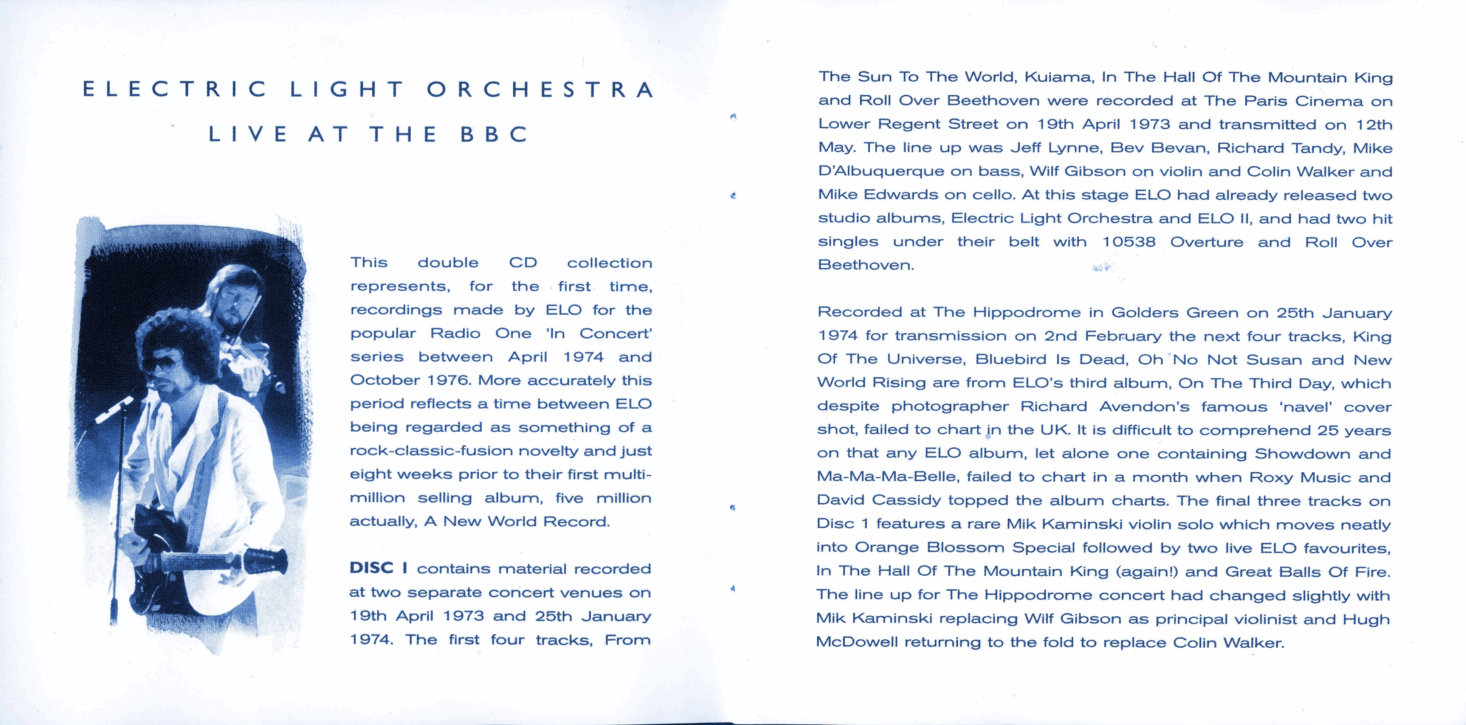 Electric Light Orchestra  Live At BBC 1973 1976 : Booklet 2